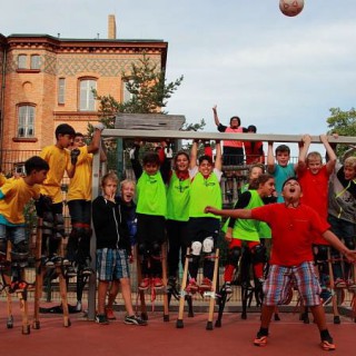 Stelze trifft Fußball!