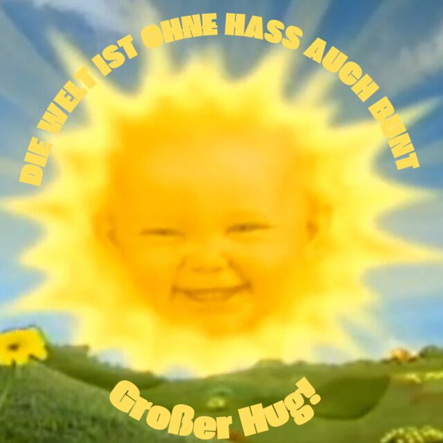 Überarbeitung eines rechtsextremen Stickerdesigns